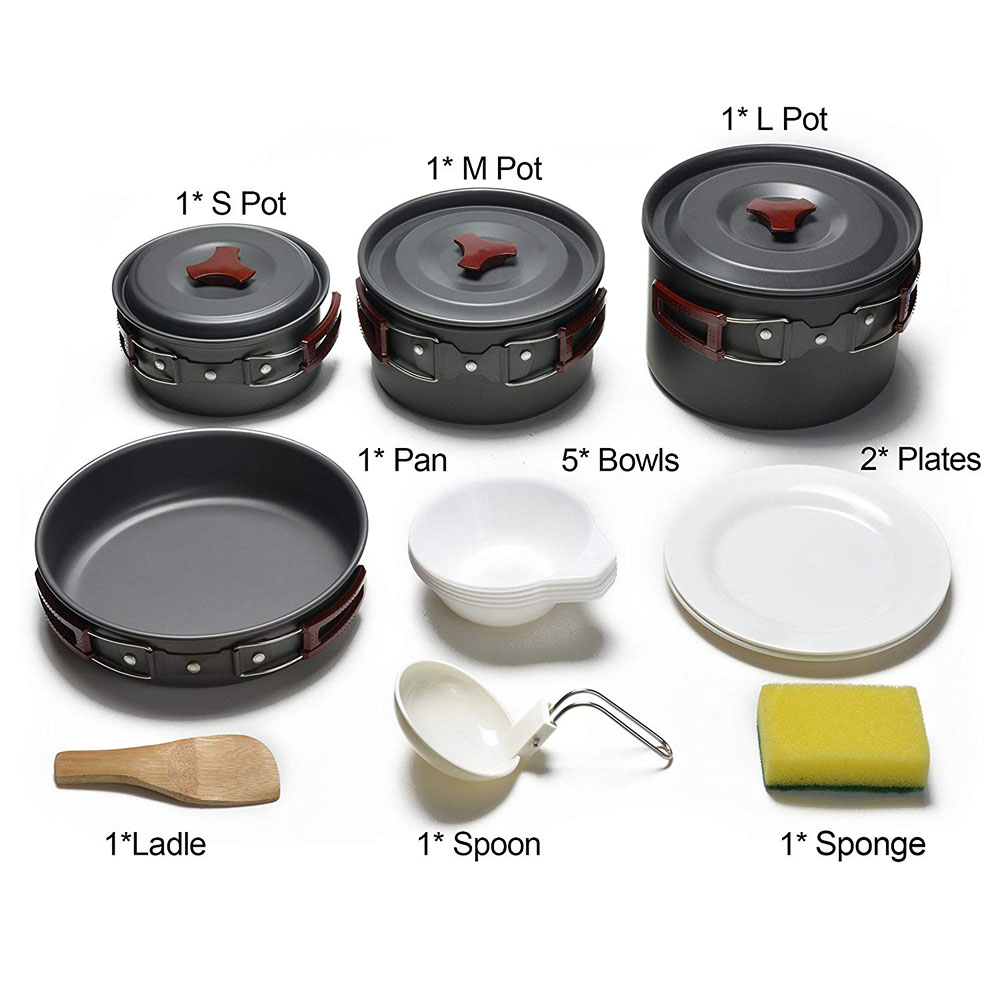Outdoor Camping Cookware Kit N - Camping Cooking Gear recension och pris