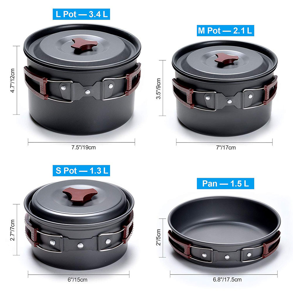 Outdoor Camping Cookware Kit N - Camping Cooking Gear recension och pris