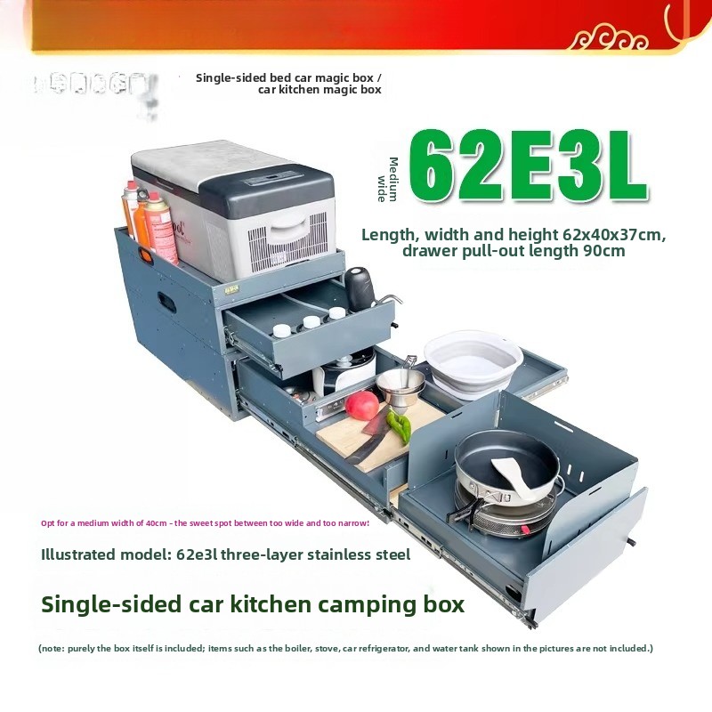 Portable Tailgate Kitchen & St - Camping Cooking Box recension och pris