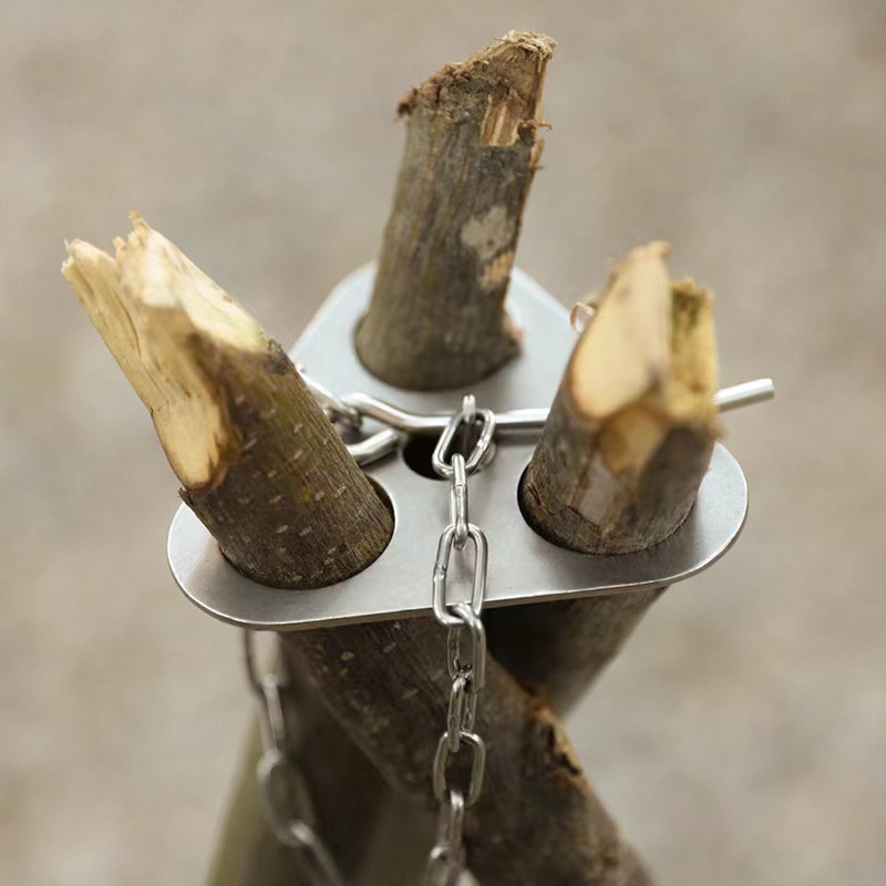 1pc Camping Tripod Iron Materi - Camping Cooking Materials recension och pris