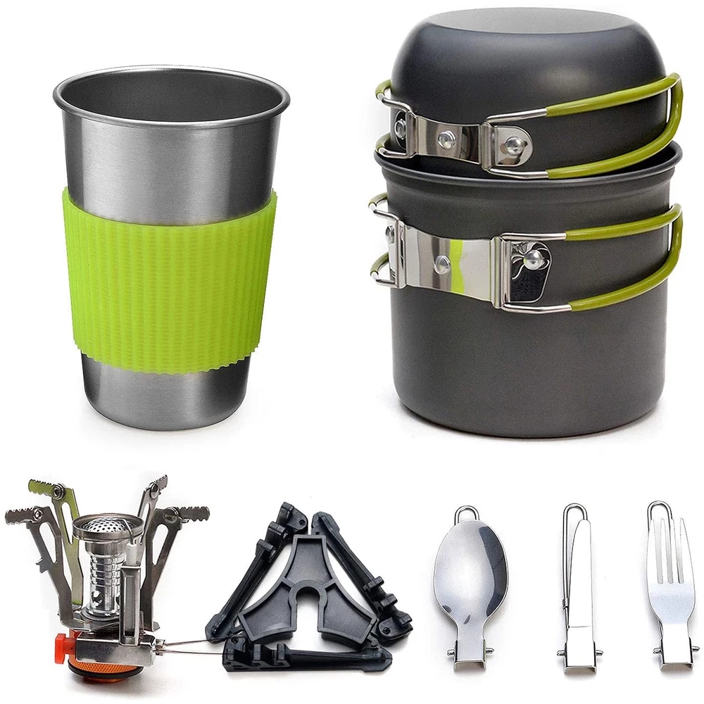Camping Cookware Kit with Stov - Camping Cooking Essentials recension och pris