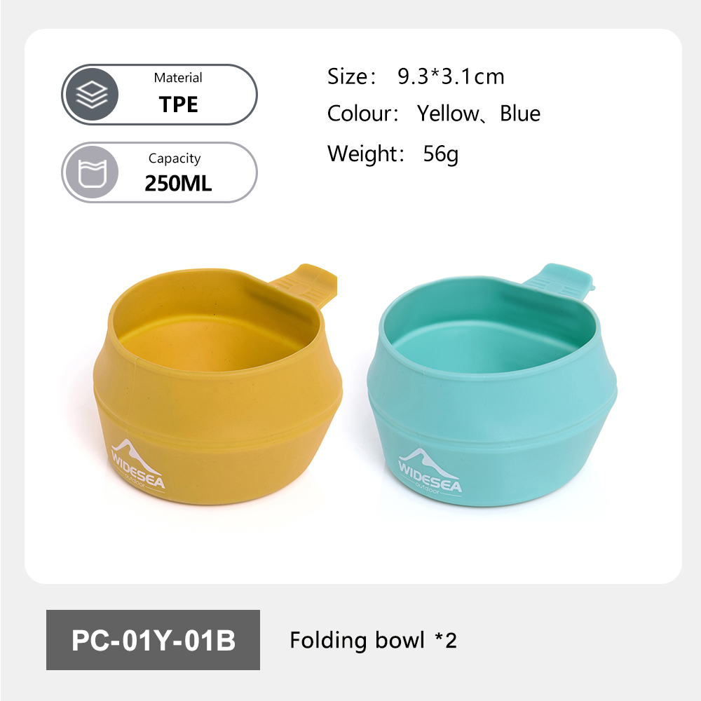 Widesea Camping 250ml Soft Fol - Camping Outdoor Cooking Set recension och pris