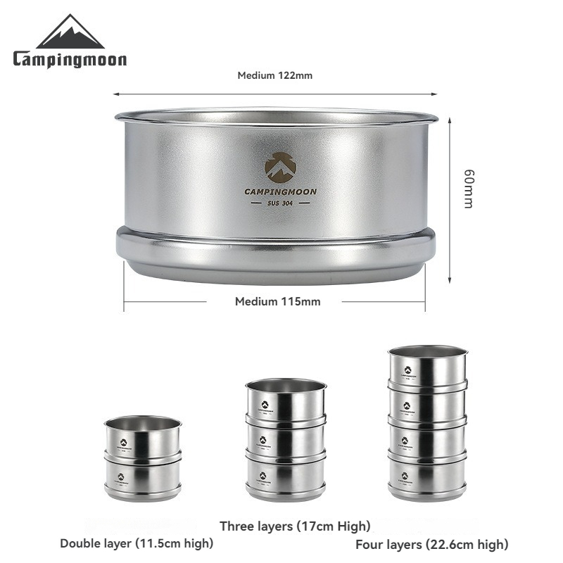 CAMPINGMOON Portatle Outdoor C - Camping Cooking Dishes recension och pris